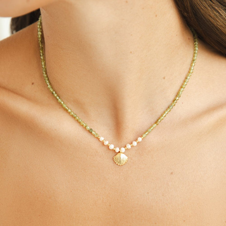 LUCA PEARL &amp; SHELL NECKLACE