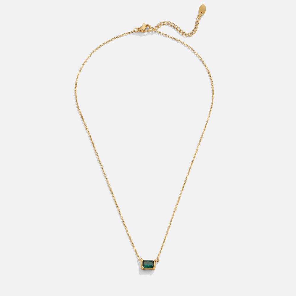 MONI GREEN EMERALD NECKLACE