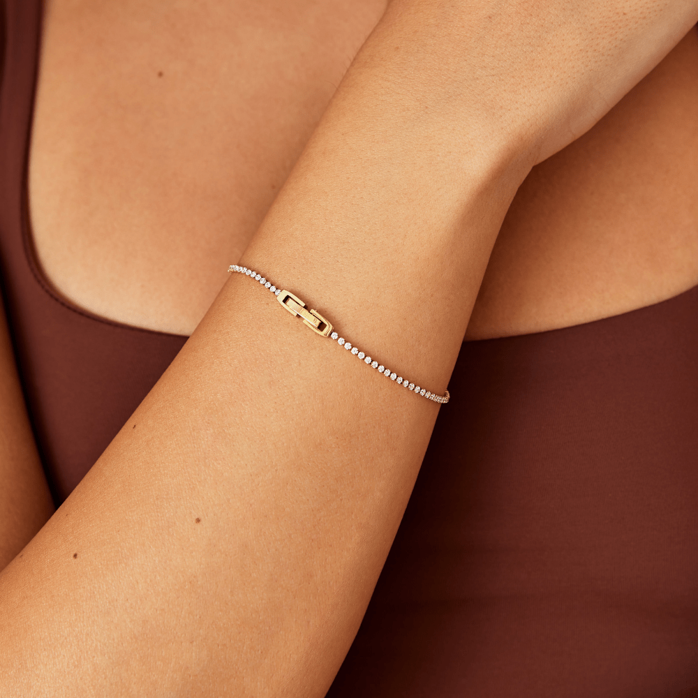 NIYAH CRYSTAL GOLD BRACELET