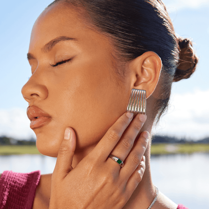 NOVA SILVER EARRINGS