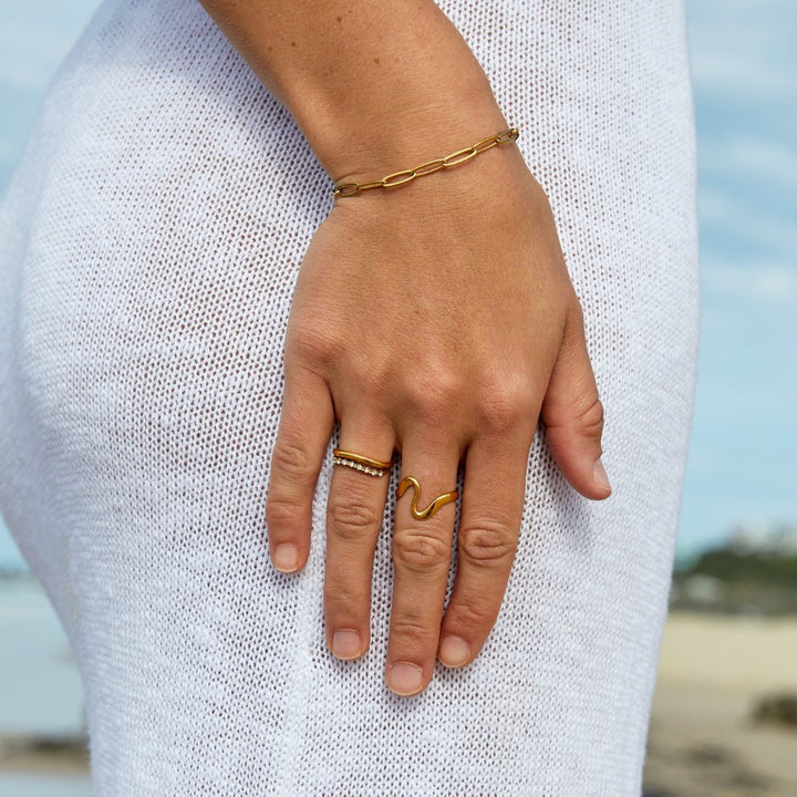 CLIP GOLD BRACELET