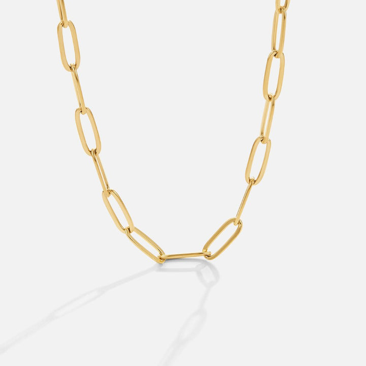 CLIP GOLD NECKLACE