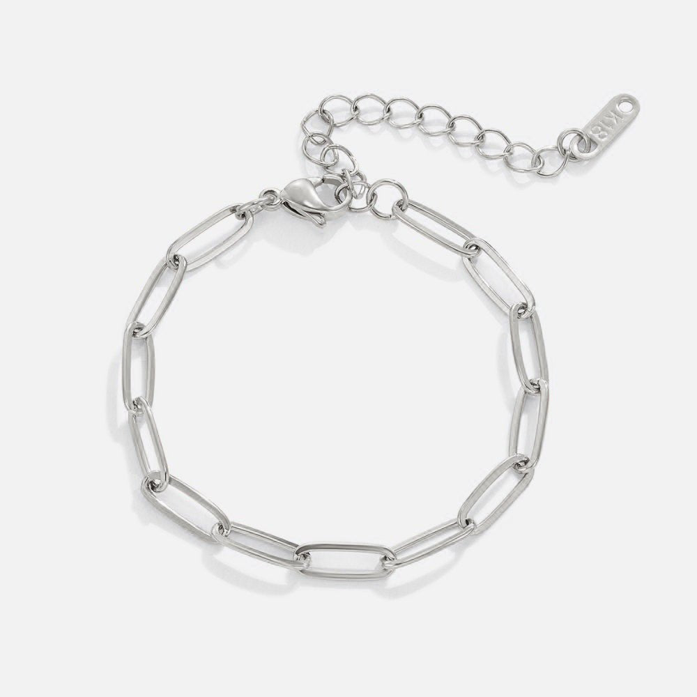 PAPERCLIP SILVER BRACELET