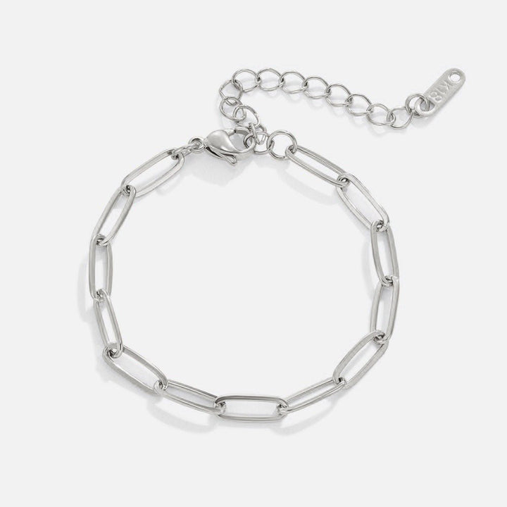 PAPERCLIP SILVER BRACELET