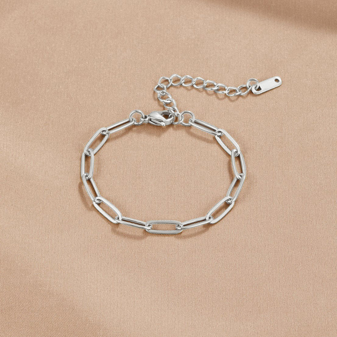 PAPERCLIP SILVER BRACELET