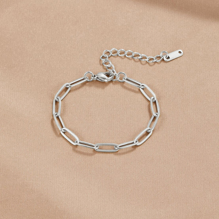 PAPERCLIP SILVER BRACELET