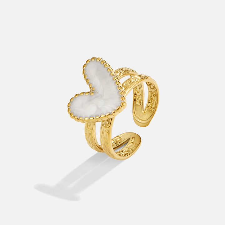 PURE HEART GOLD RING