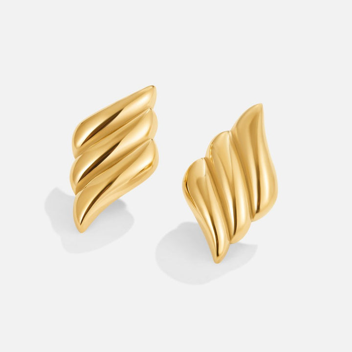 RENE – CHUNKY GOLD EARRINGS