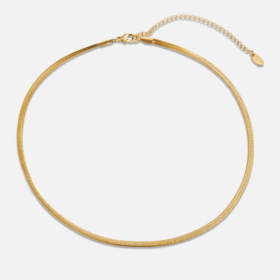 SNAKE CHAIN GOLD NECKLACE