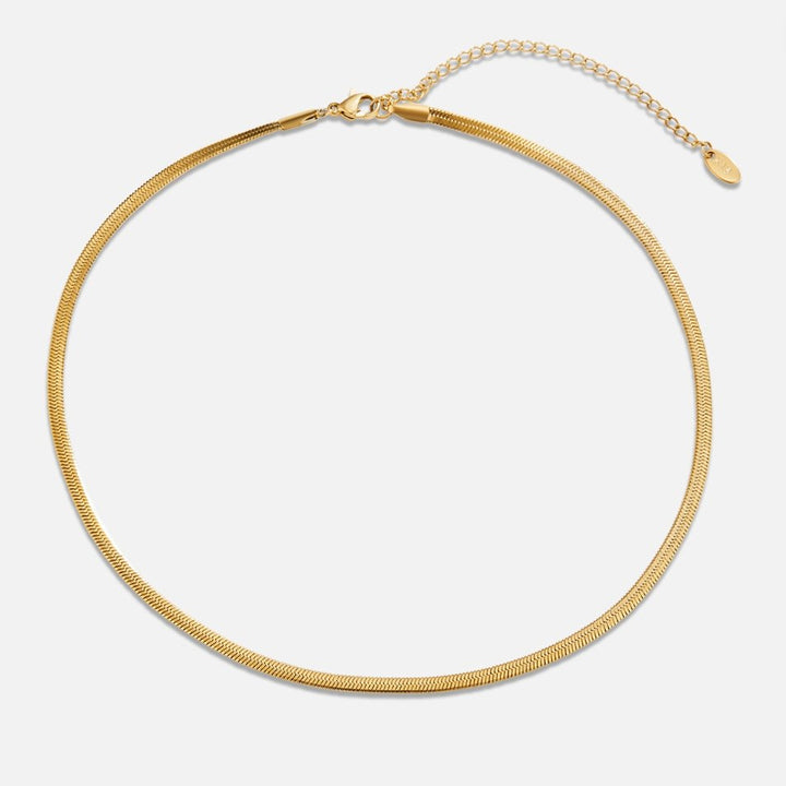 SNAKE CHAIN GOLD NECKLACE