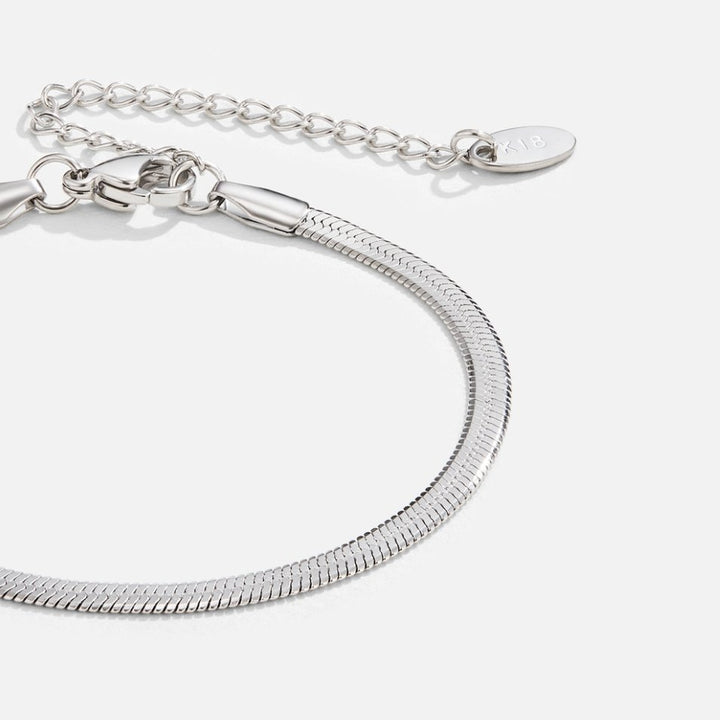 SARYA SNAKE CHAIN SILVER BRACELET