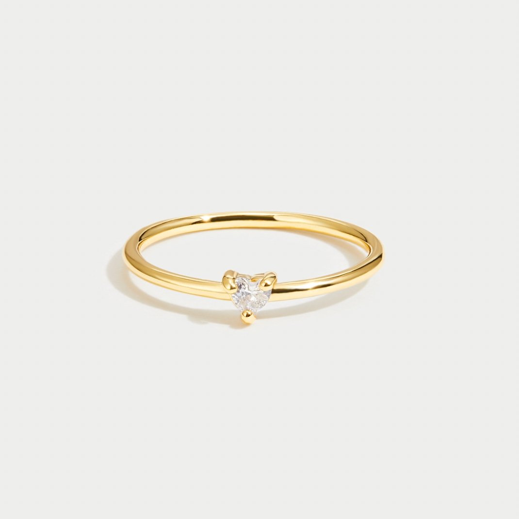 LOVE – CRYSTAL HEART RING