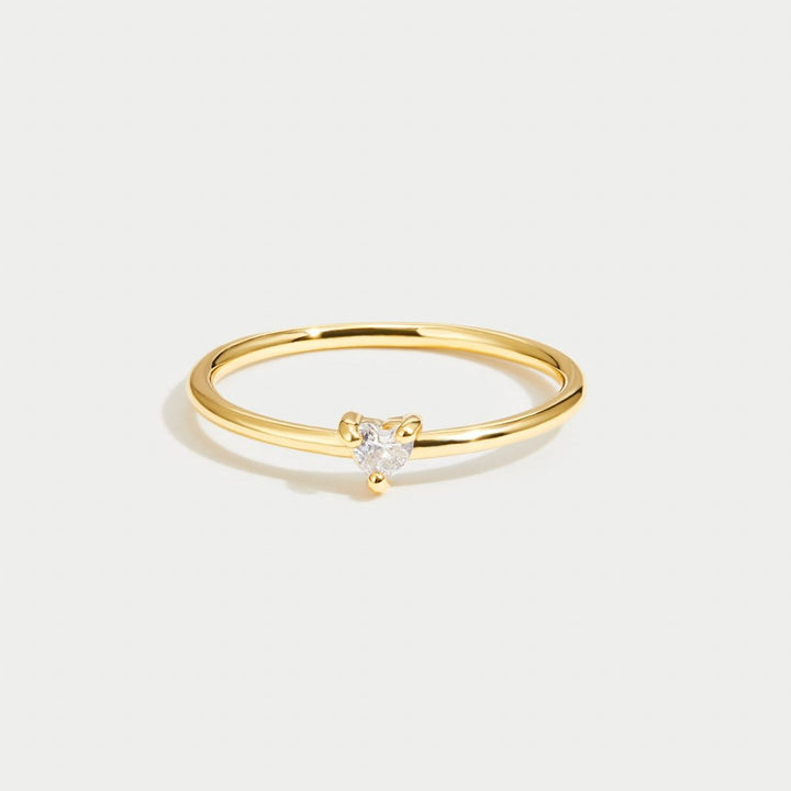 LOVE – CRYSTAL HEART RING