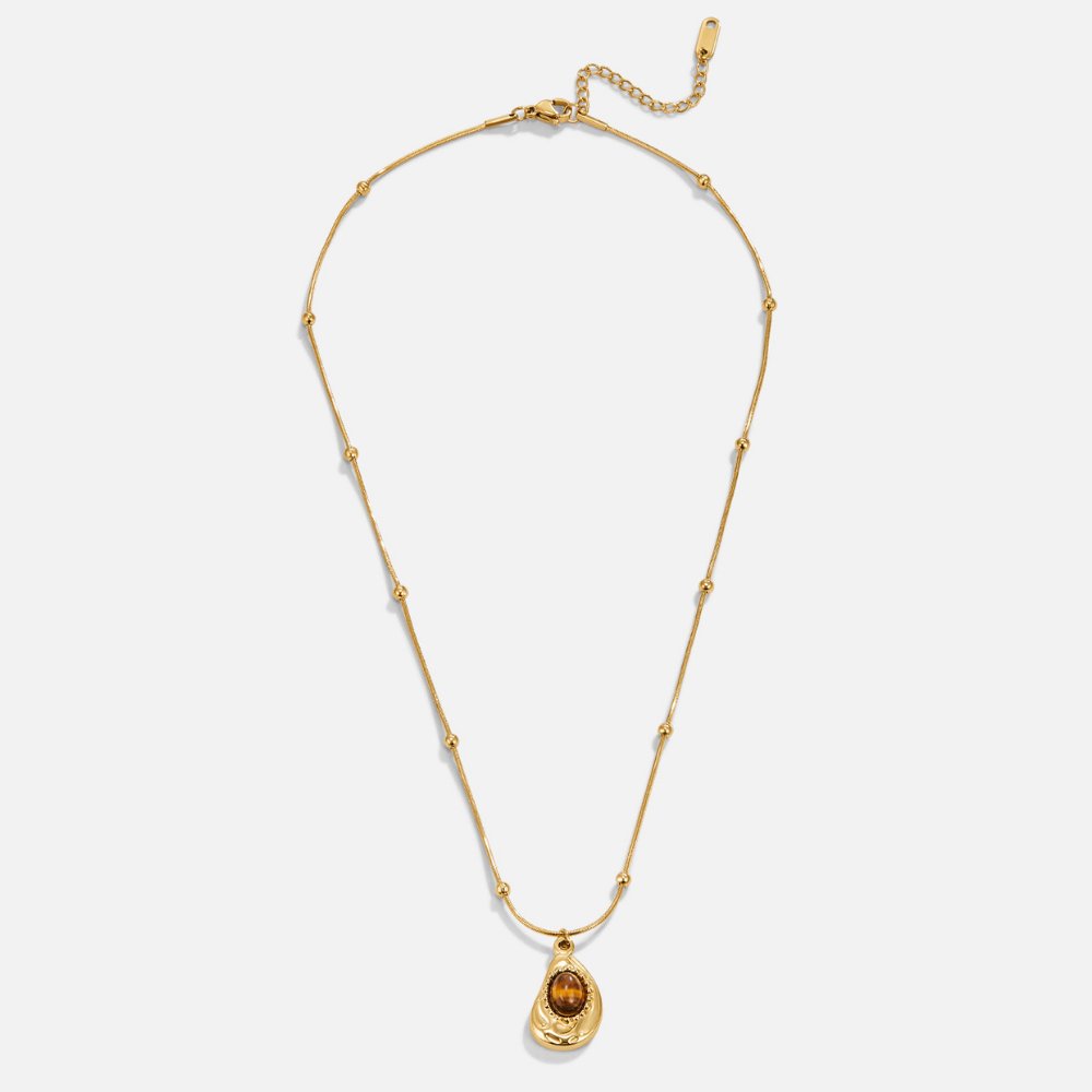 TIGER EYE PENDANT NECKLACE