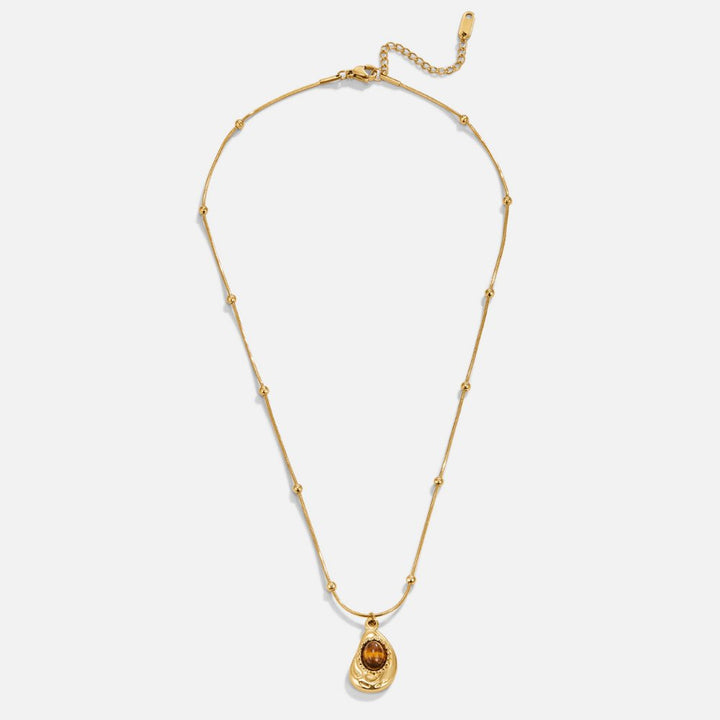 TIGER EYE PENDANT NECKLACE