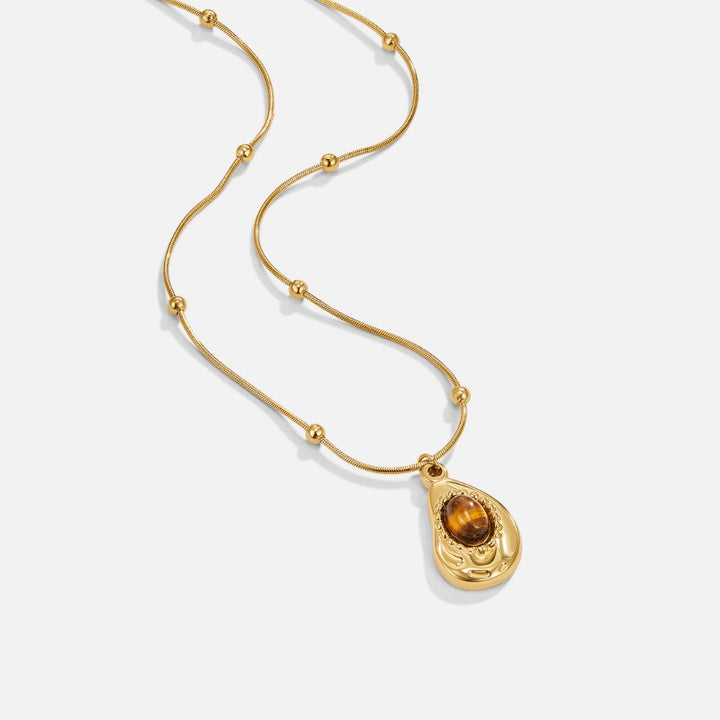 TIGER EYE PENDANT NECKLACE