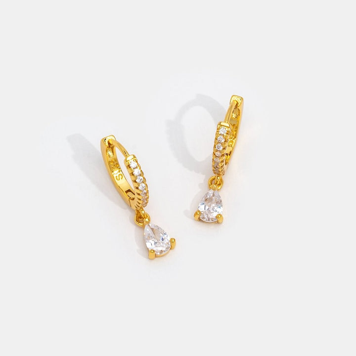 PREMIUM CRYSTAL GOLD EARRINGS