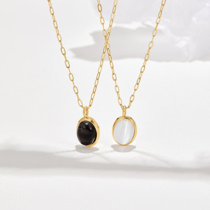 Weißes Opal-Halsband